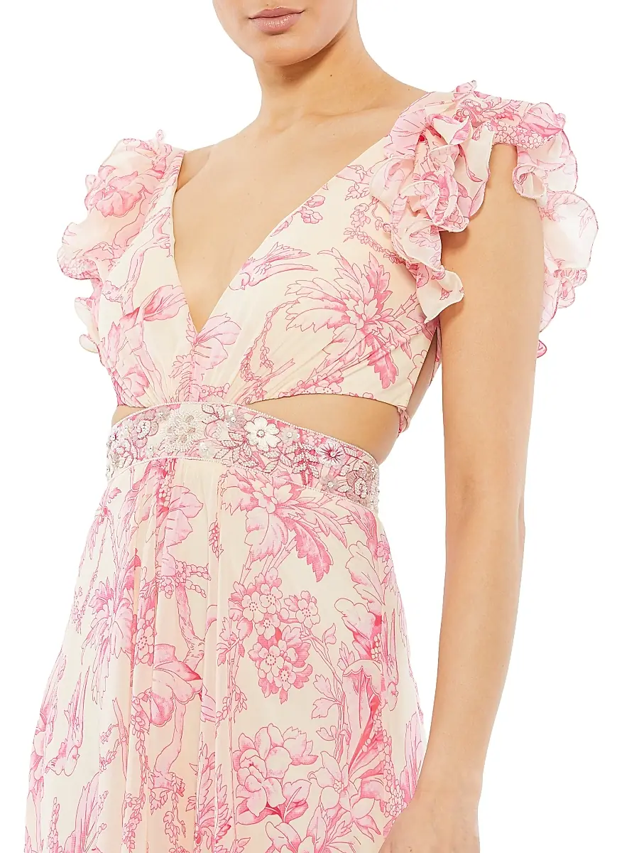 Mac Duggal Women's Floral Gown | Thumbnail 3 Mac Duggal Women's Floral Gown | Thumbnail 3