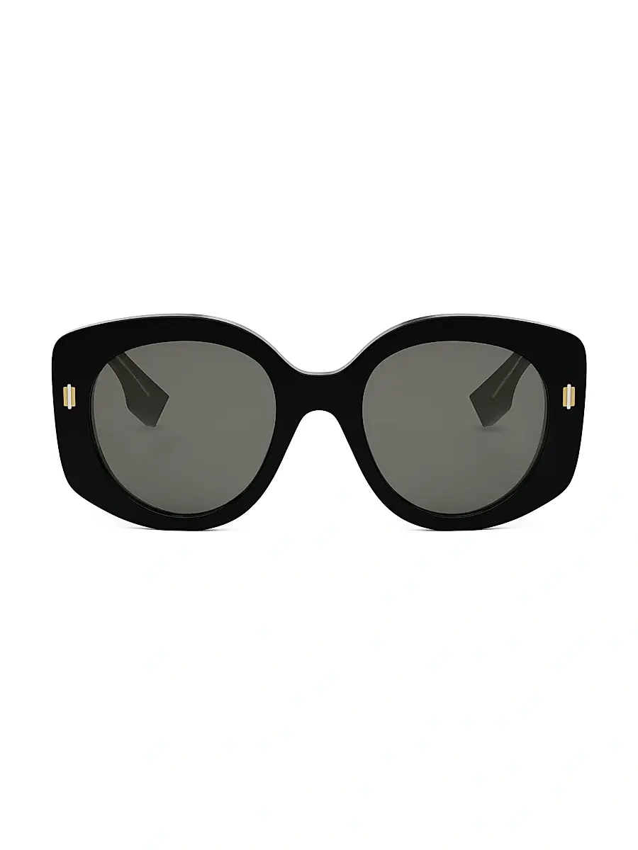 Fendi Women's Roma 51MM Round Sunglasses - Blonde Havana Brown | Thumbnail 10 Fendi Women's Roma 51MM Round Sunglasses - Blonde Havana Brown | Thumbnail 10