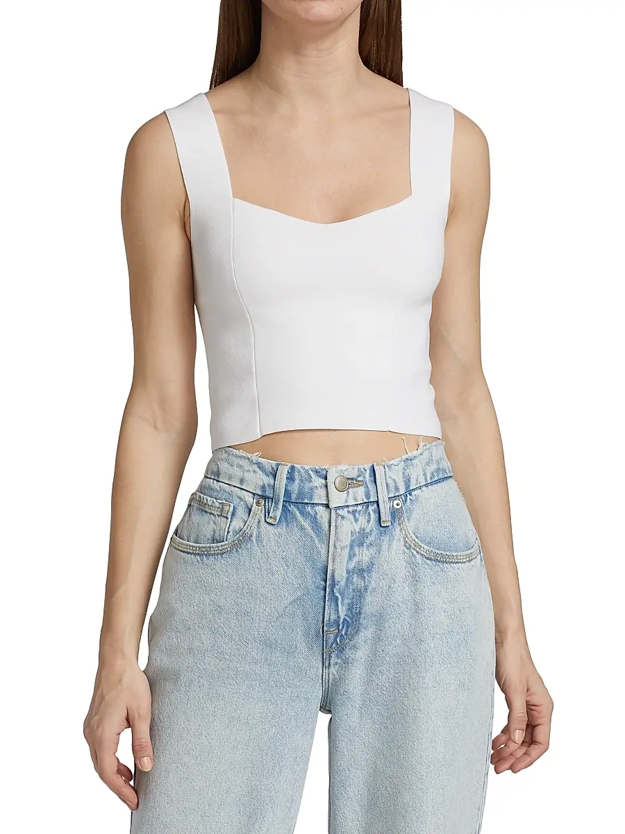 A.L.C. A. L.C. Women's Jordana Sleeveless Cropped Top | Thumbnail 3 A.L.C. A. L.C. Women's Jordana Sleeveless Cropped Top | Thumbnail 3