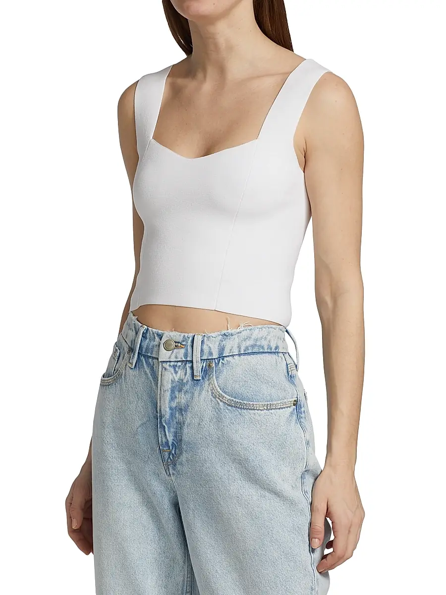 A.L.C. A. L.C. Women's Jordana Sleeveless Cropped Top | Thumbnail 4 A.L.C. A. L.C. Women's Jordana Sleeveless Cropped Top | Thumbnail 4
