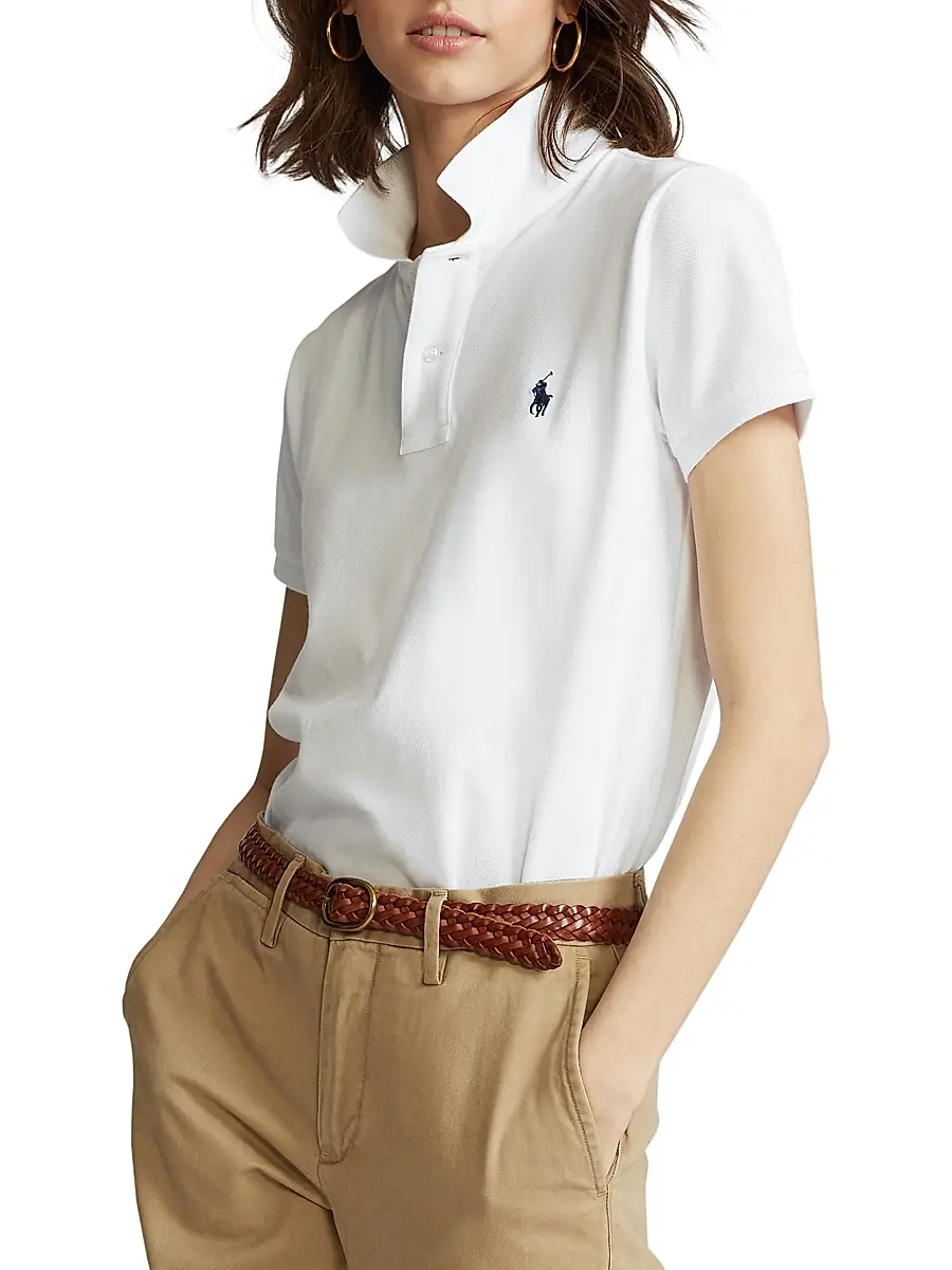 Polo Ralph Lauren Women's Classic Fit Short-Sleeve Polo | Thumbnail 4 Polo Ralph Lauren Women's Classic Fit Short-Sleeve Polo | Thumbnail 4