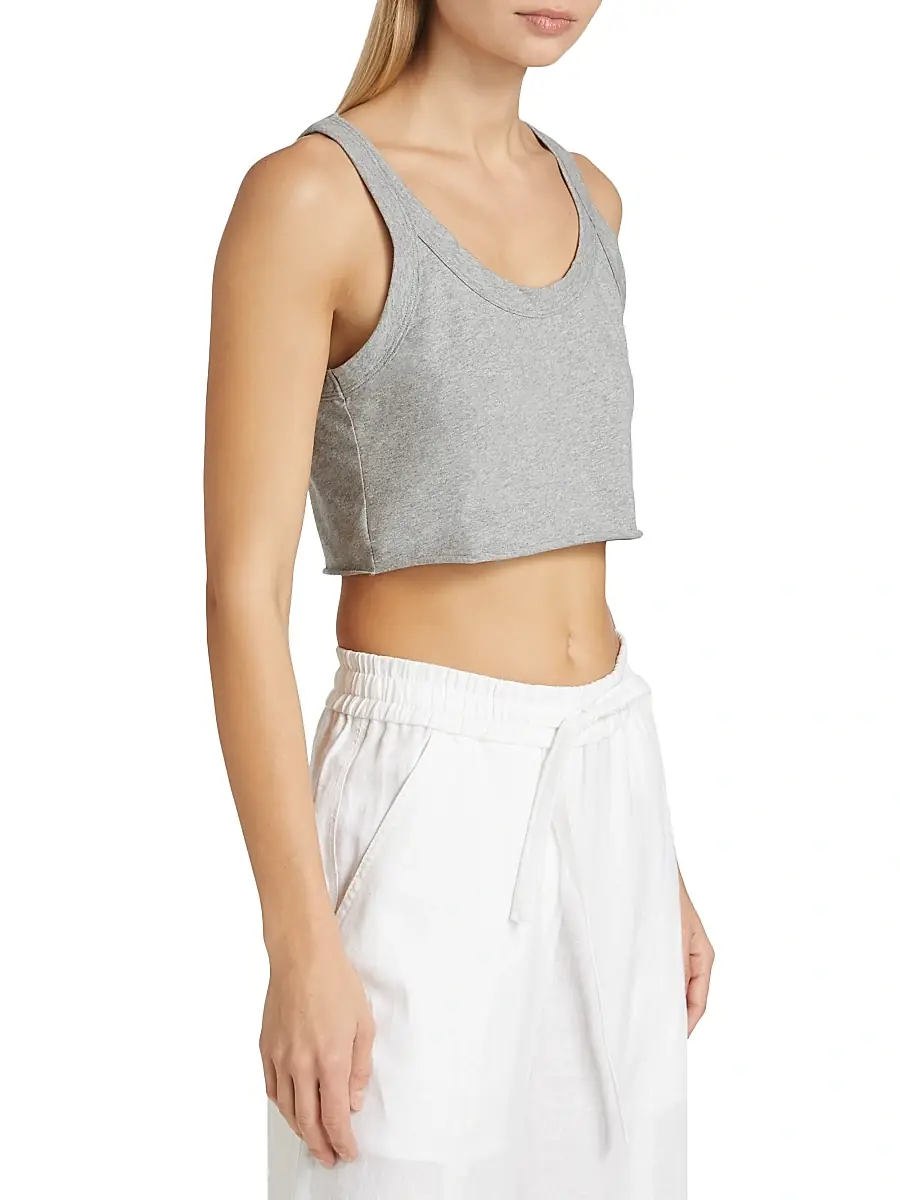 A.L.C. A. L.C. Women's Halsey Cotton Cropped Tank | Thumbnail 4 A.L.C. A. L.C. Women's Halsey Cotton Cropped Tank | Thumbnail 4
