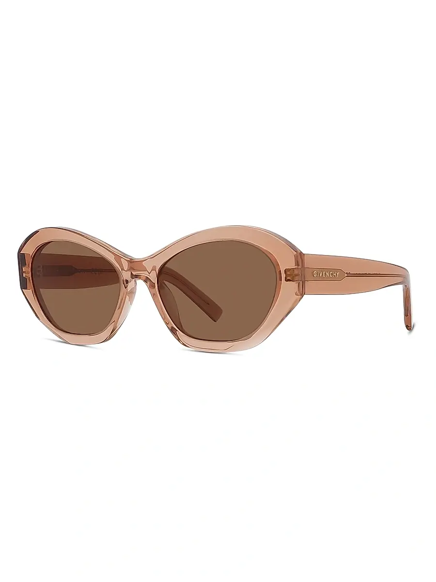 Givenchy Women's 57MM Cat-Eye Sunglasses - Transparent Rust Brown | Image 1 Givenchy Women's 57MM Cat-Eye Sunglasses - Transparent Rust Brown | Image 1