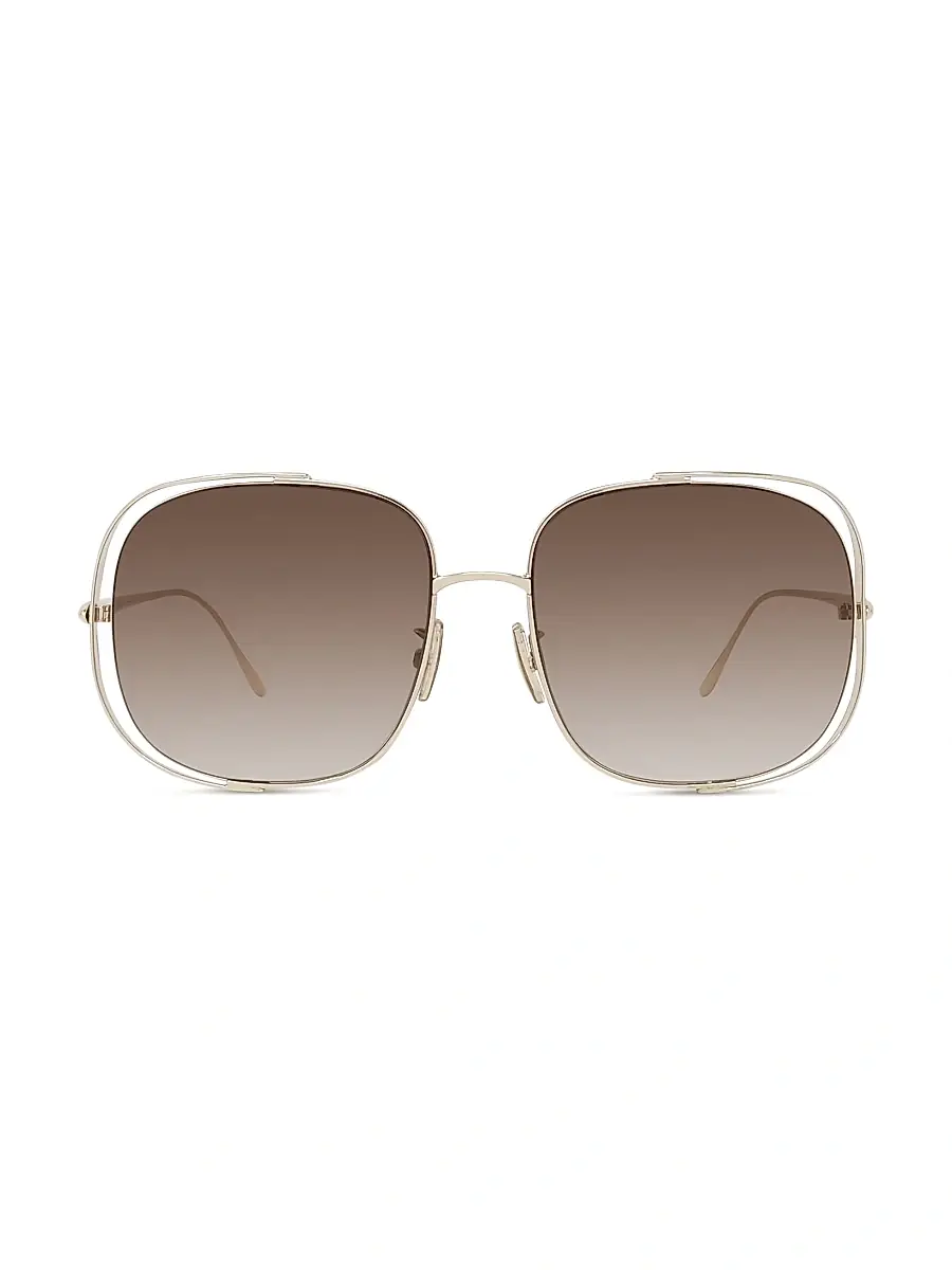 Loewe Women's Signature 57MM Rectangular Sunglasses | Thumbnail 2 Loewe Women's Signature 57MM Rectangular Sunglasses | Thumbnail 2