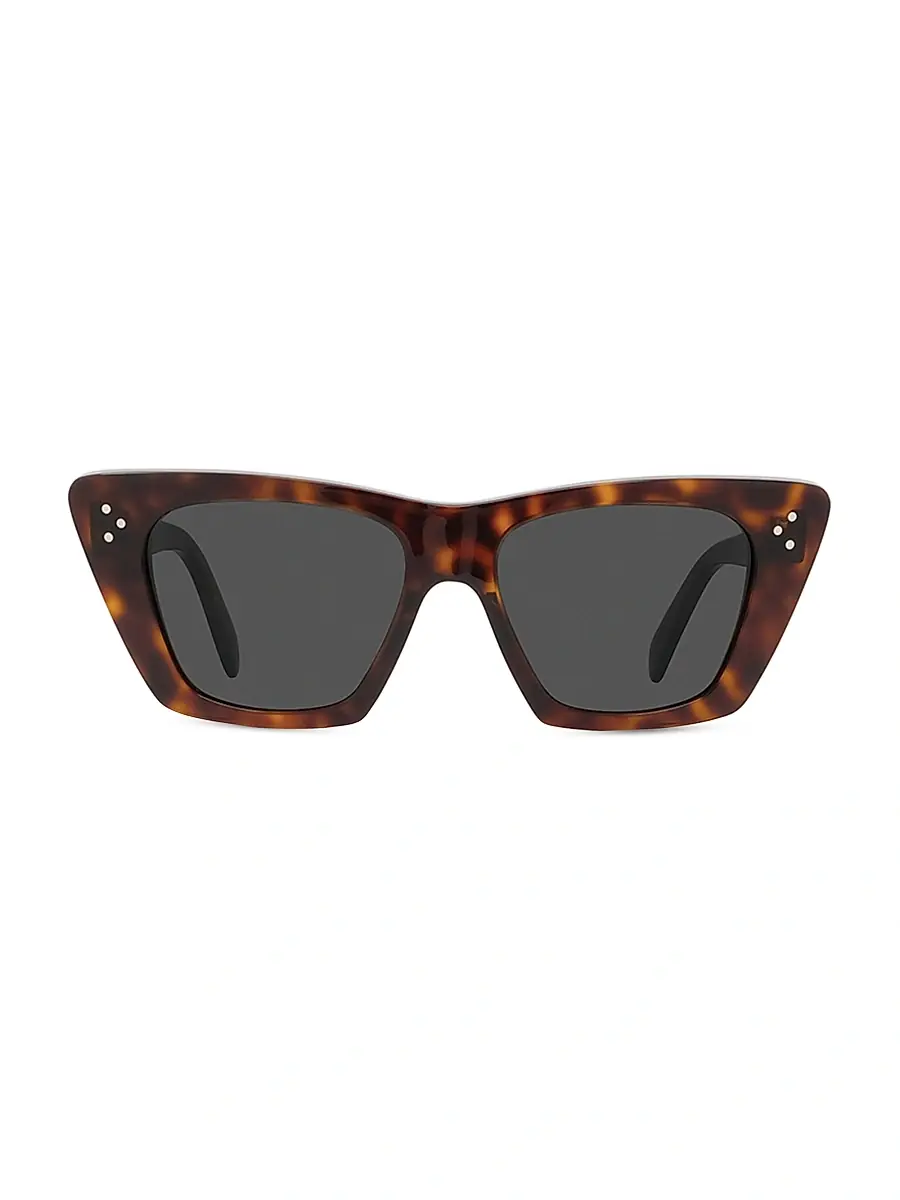 CELINE Women's 51MM Cat-Eye Sunglasses - Dark Havana | Thumbnail 2 CELINE Women's 51MM Cat-Eye Sunglasses - Dark Havana | Thumbnail 2