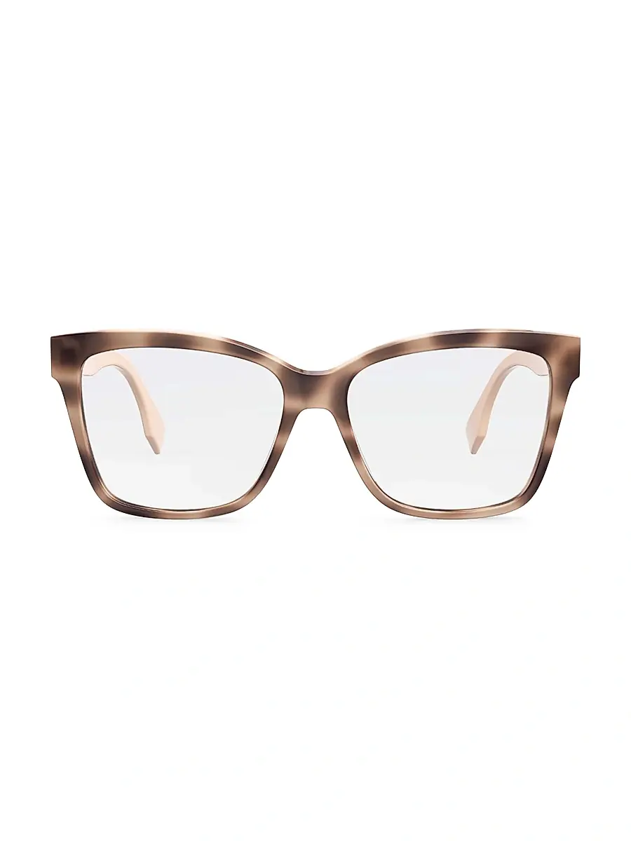 Fendi Women's O'Lock FE50025I Eyeglasses - Clear Havana Beige | Thumbnail 2