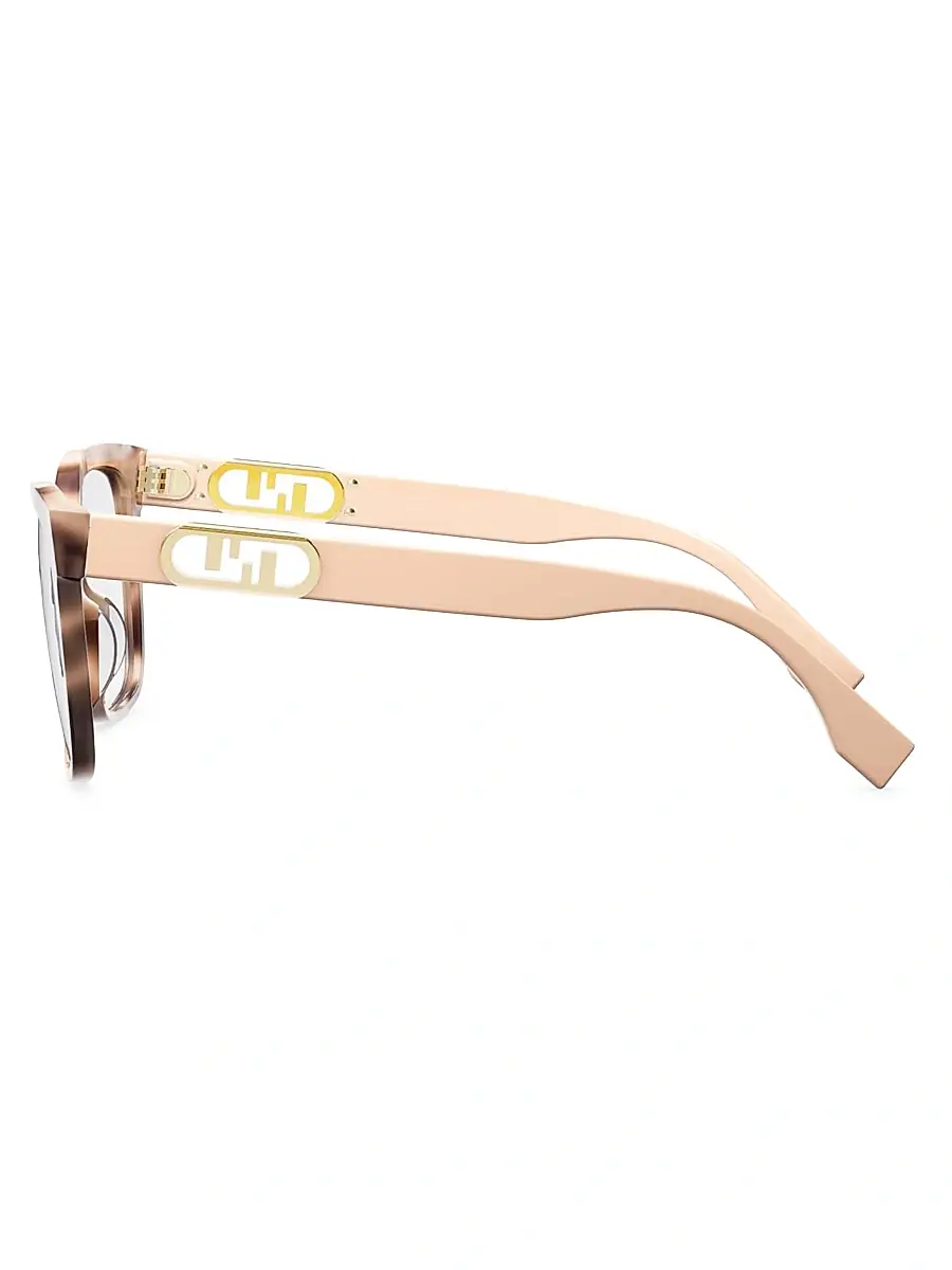 Fendi Women's O'Lock FE50025I Eyeglasses - Clear Havana Beige | Thumbnail 3