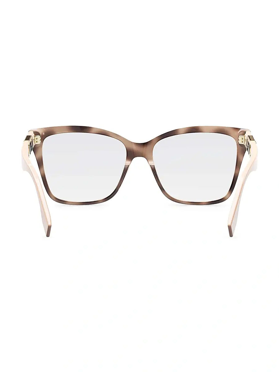 Fendi Women's O'Lock FE50025I Eyeglasses - Clear Havana Beige | Thumbnail 5