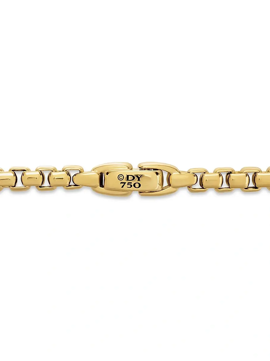 David Yurman Men's Box Chain Necklace In 18K Yellow Gold, 5mm | Thumbnail 5 David Yurman Men's Box Chain Necklace In 18K Yellow Gold, 5mm | Thumbnail 5