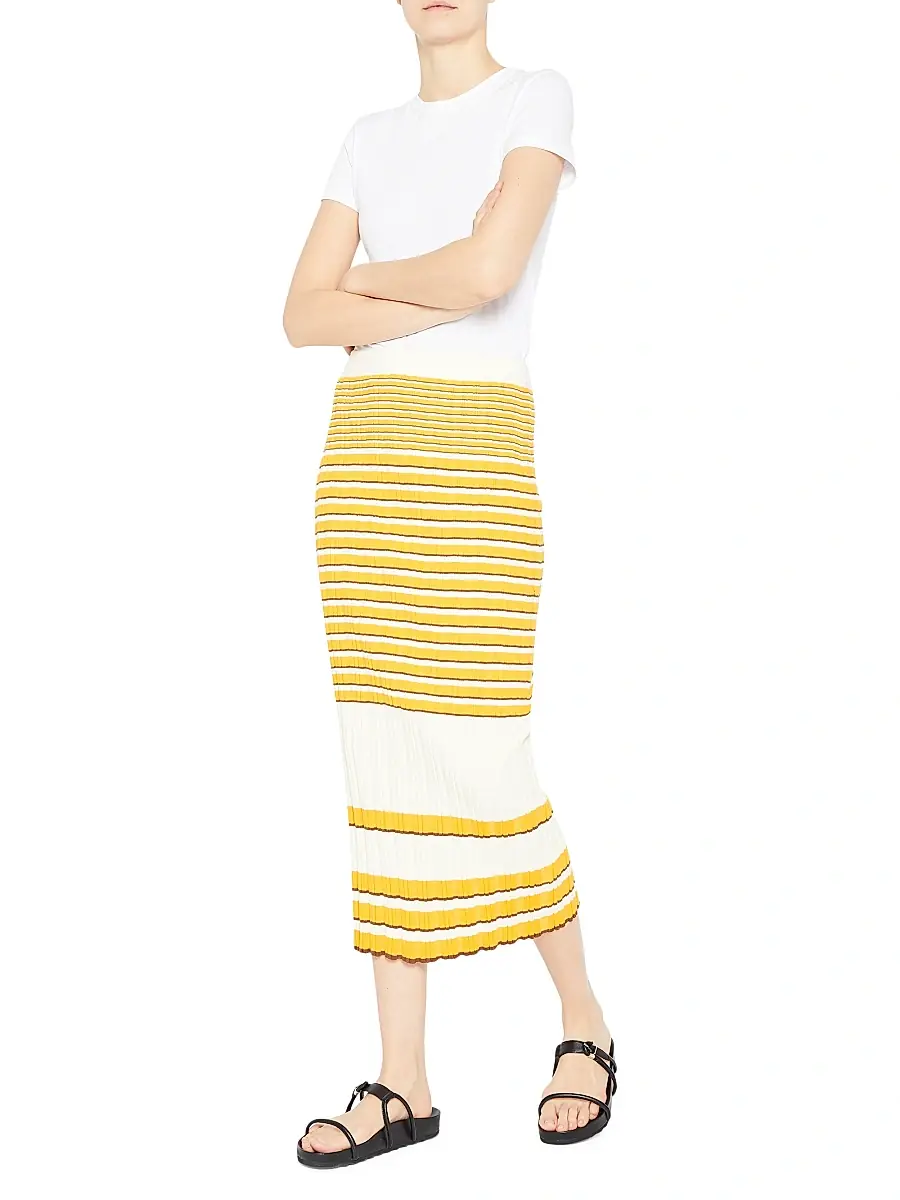 Theory Women's Rib-Knit Pencil Skirt | Thumbnail 2 Theory Women's Rib-Knit Pencil Skirt | Thumbnail 2