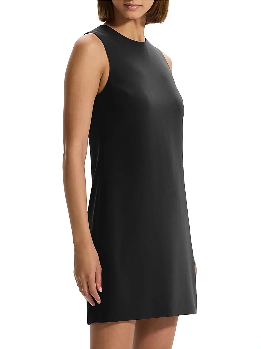 Theory Women's Crepe Shift Minidress | Thumbnail 4 Theory Women's Crepe Shift Minidress | Thumbnail 4