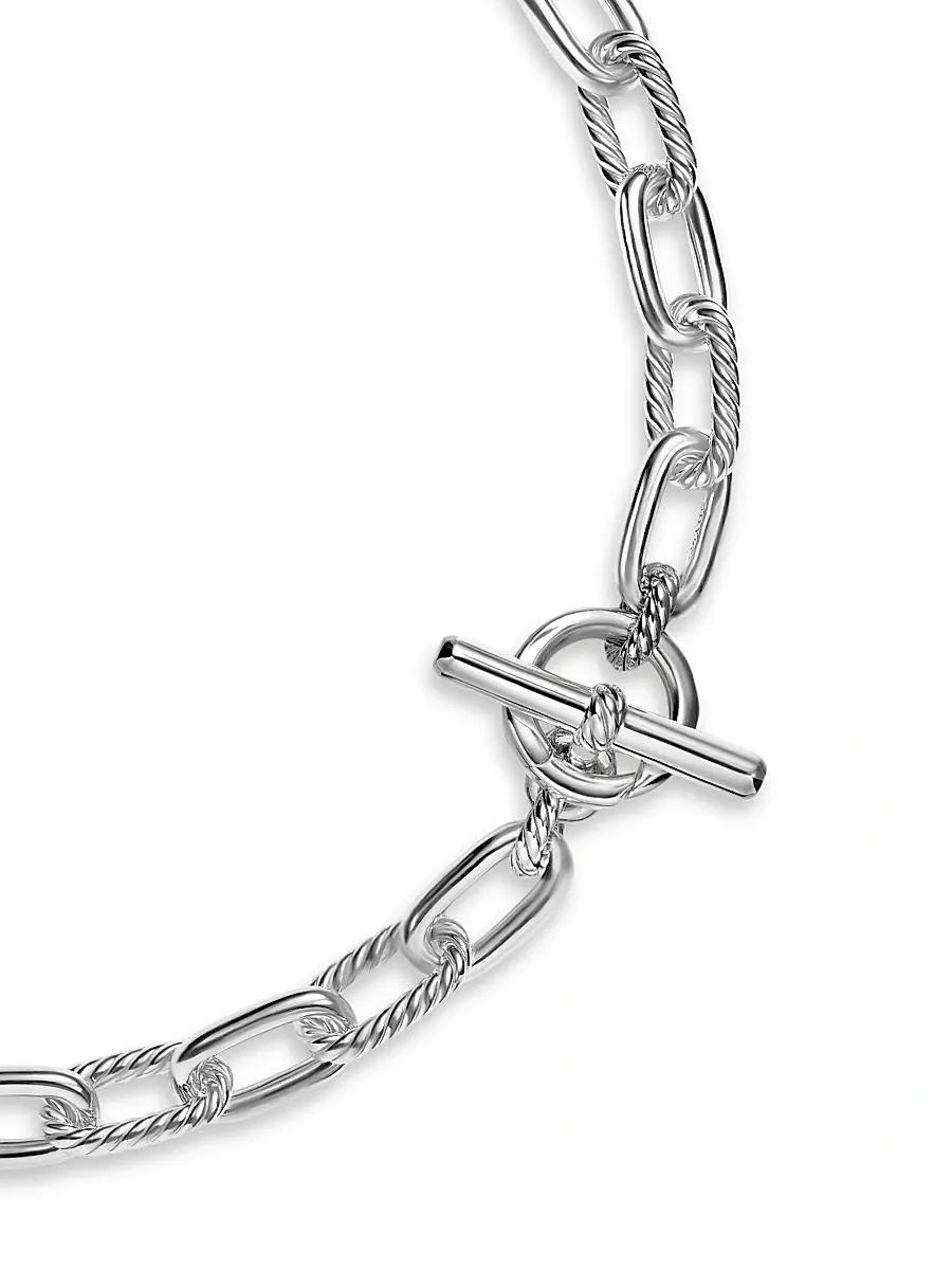 David Yurman Women's DY Madison Toggle Chain Necklace in Sterling Silver, 11mm | Thumbnail 4 David Yurman Women's DY Madison Toggle Chain Necklace in Sterling Silver, 11mm | Thumbnail 4