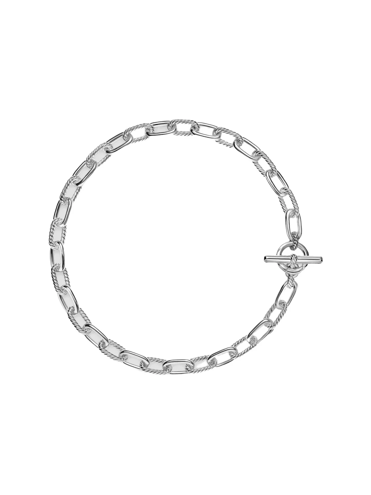 Women's DY Madison Toggle Chain Necklace in Sterling Silver, 11mm
