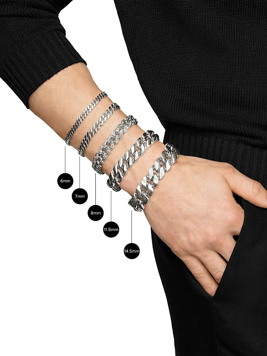 David Yurman Men's Curb Chain Bracelet in Black Titanium, 8MM | Thumbnail 5 David Yurman Men's Curb Chain Bracelet in Black Titanium, 8MM | Thumbnail 5