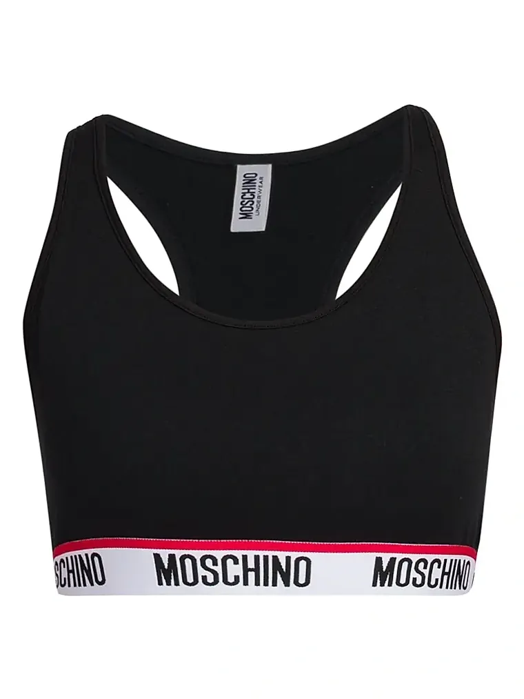 MOSCHINO Women's Logo Band Sports Bra