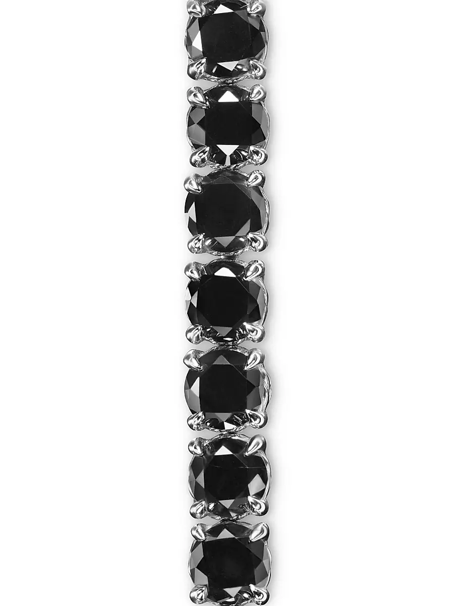 David Yurman Men's Tennis Bracelet in 18K White Gold | Thumbnail 5 David Yurman Men's Tennis Bracelet in 18K White Gold | Thumbnail 5