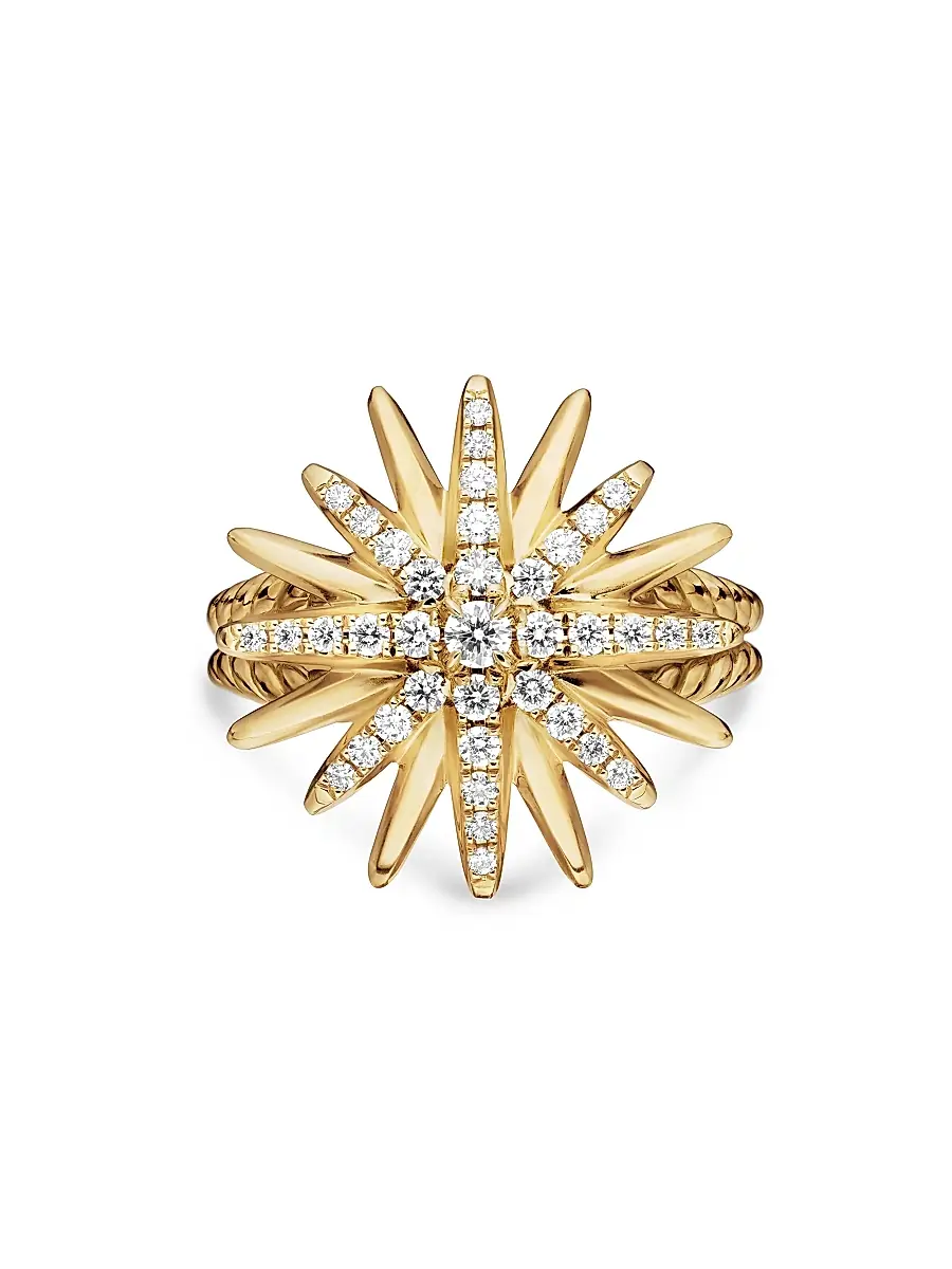 David Yurman Women's Starburst Ring in 18K Yellow Gold | Thumbnail 3 David Yurman Women's Starburst Ring in 18K Yellow Gold | Thumbnail 3