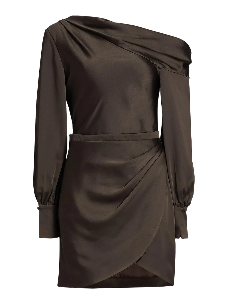 Women's Cameron Satin One-Shoulder Minidress Women's Cameron Satin One-Shoulder Minidress