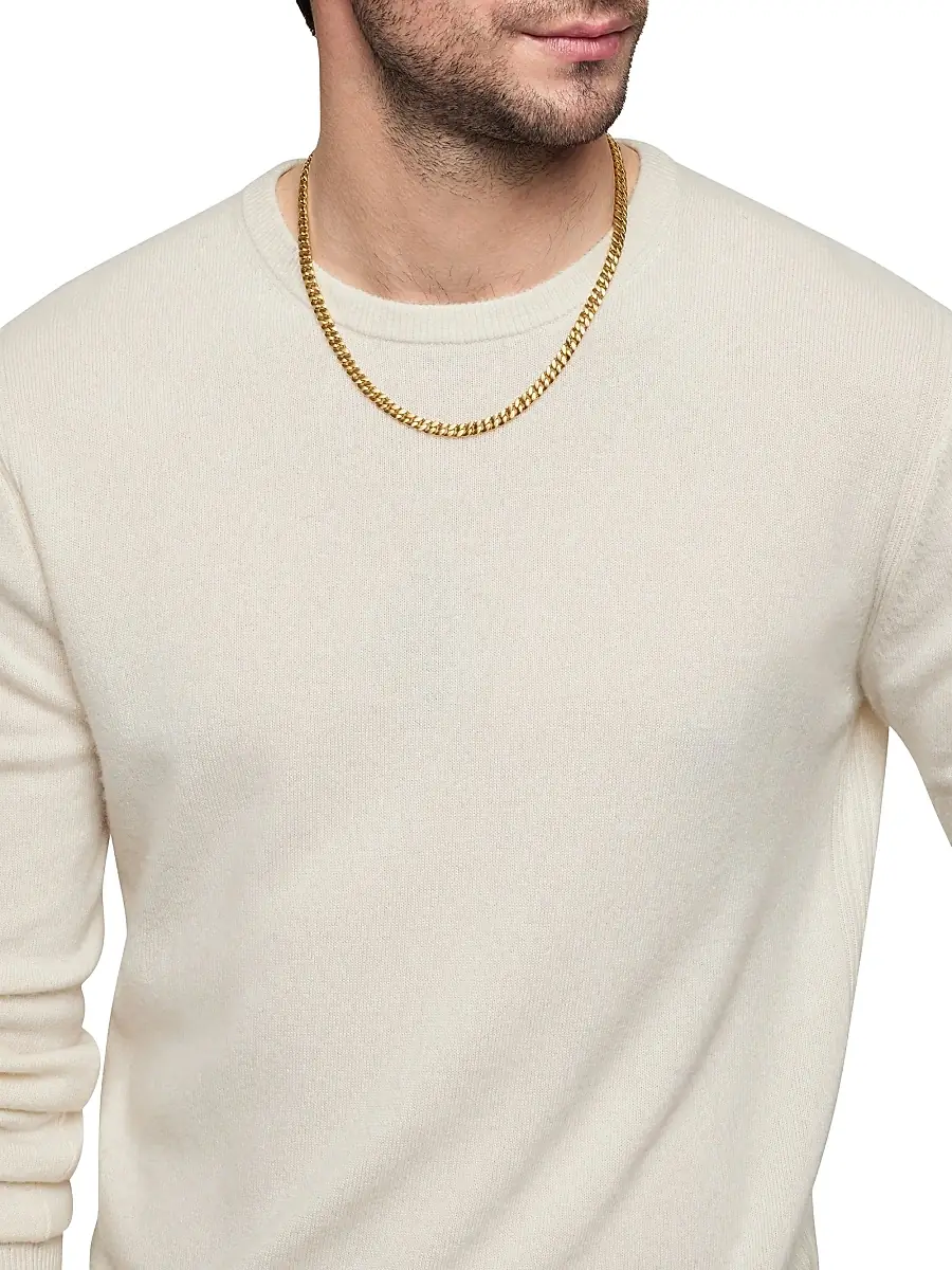David Yurman Men's Curb Chain Necklace in 18K Yellow Gold, 6MM | Thumbnail 2 David Yurman Men's Curb Chain Necklace in 18K Yellow Gold, 6MM | Thumbnail 2
