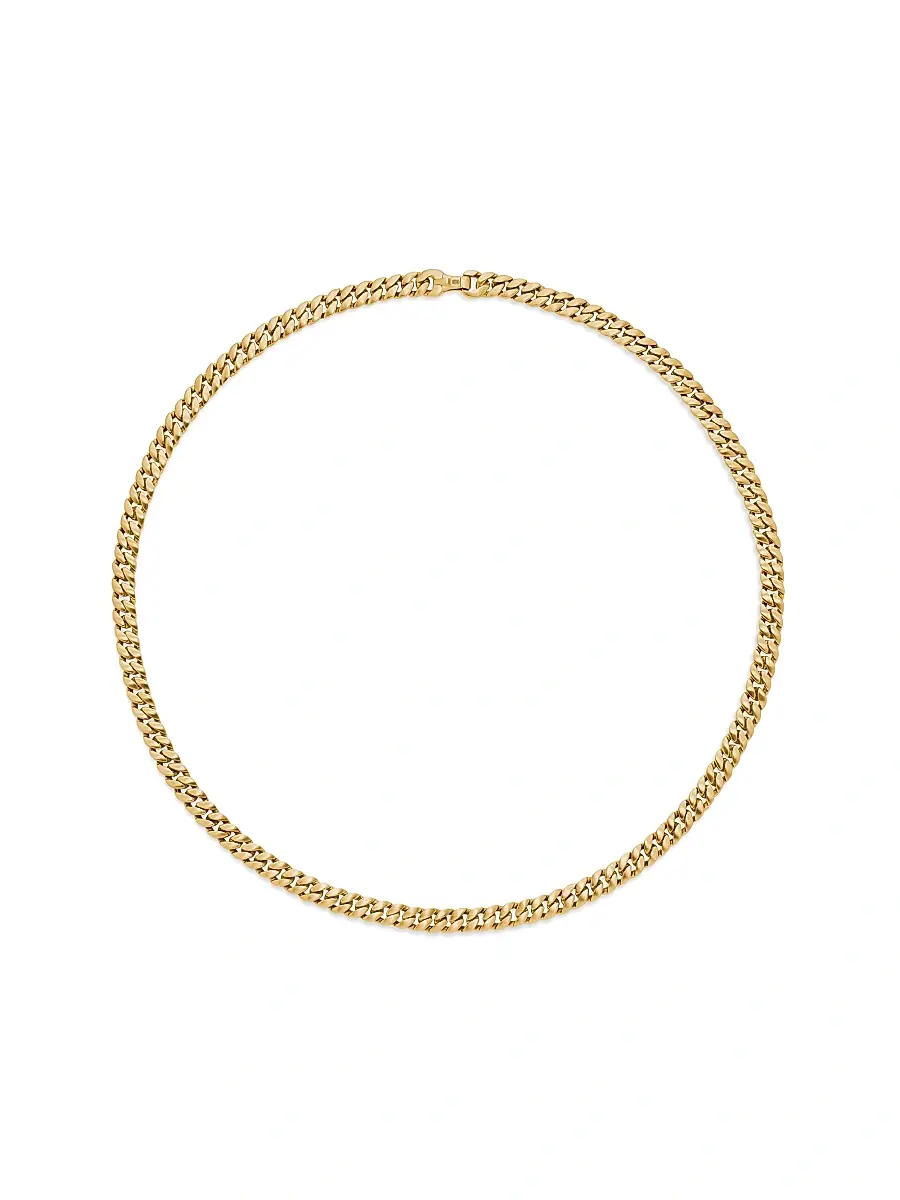 David Yurman Men's Curb Chain Necklace in 18K Yellow Gold, 6MM | Thumbnail 5 David Yurman Men's Curb Chain Necklace in 18K Yellow Gold, 6MM | Thumbnail 5