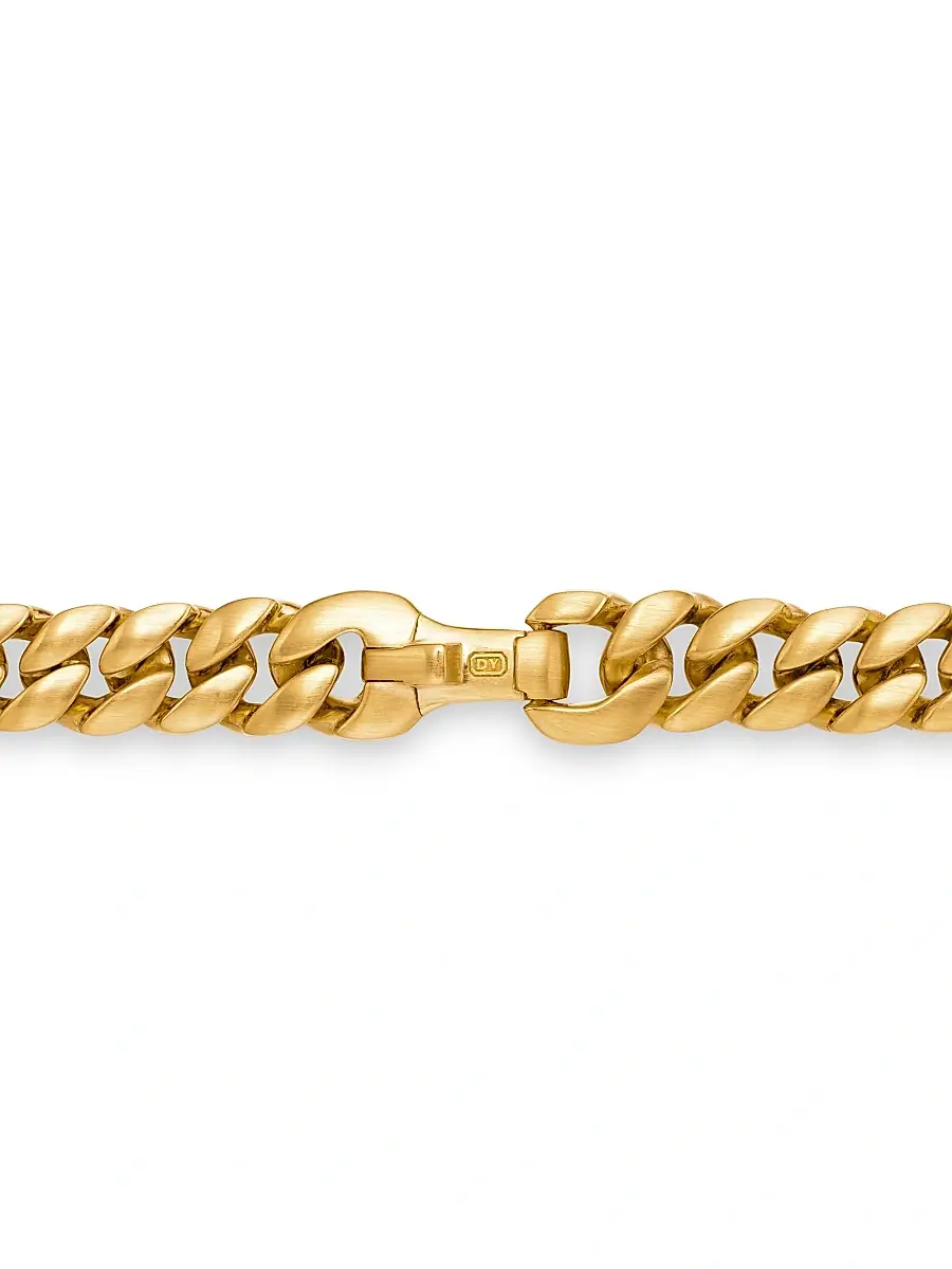 David Yurman Men's Curb Chain Necklace in 18K Yellow Gold, 6MM | Thumbnail 6 David Yurman Men's Curb Chain Necklace in 18K Yellow Gold, 6MM | Thumbnail 6