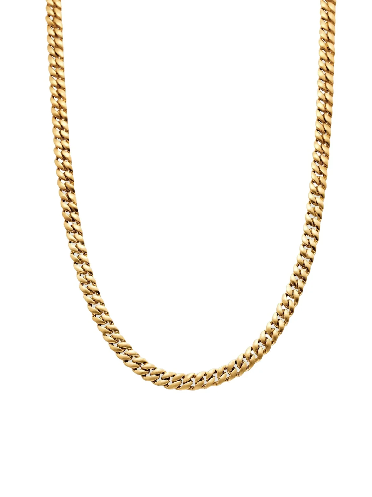 David Yurman Men's Curb Chain Necklace in 18K Yellow Gold, 6MM