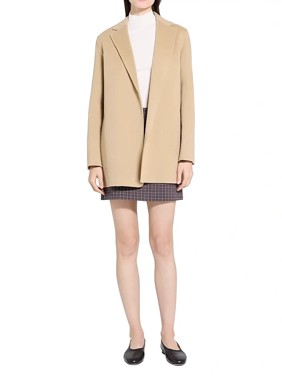 Theory Women's Clairene Wool-Cashmere Blazer | Thumbnail 2 Theory Women's Clairene Wool-Cashmere Blazer | Thumbnail 2
