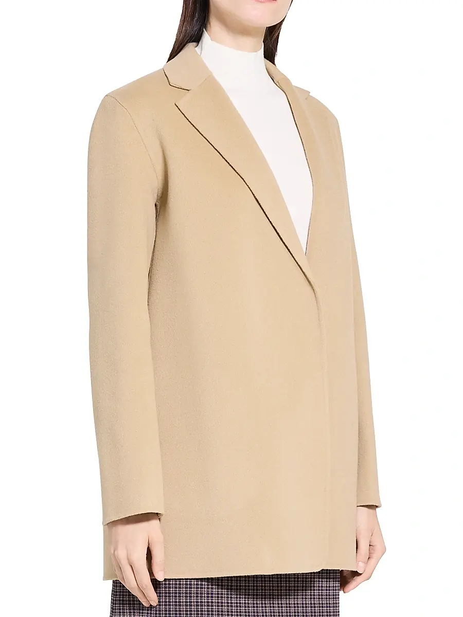 Theory Women's Clairene Wool-Cashmere Blazer | Thumbnail 4 Theory Women's Clairene Wool-Cashmere Blazer | Thumbnail 4