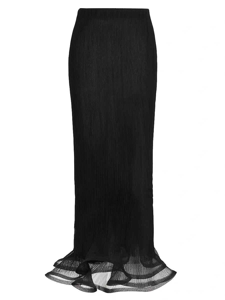 Women's Kelso Rib-Knit Trumpet Hem Maxi Skirt