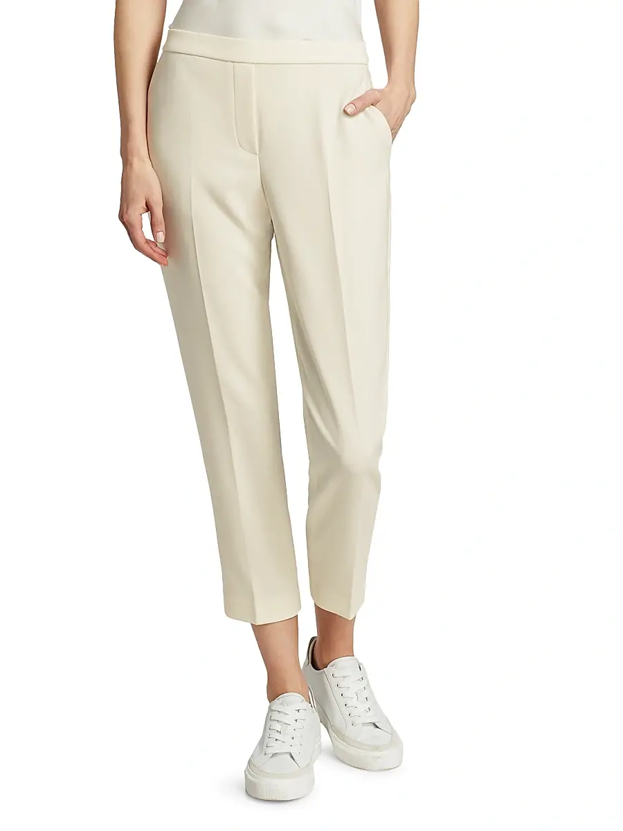 Theory Women's Treeca Pull-On Ankle Trousers | Thumbnail 3 Theory Women's Treeca Pull-On Ankle Trousers | Thumbnail 3