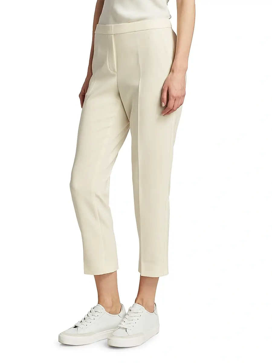 Theory Women's Treeca Pull-On Ankle Trousers | Thumbnail 4 Theory Women's Treeca Pull-On Ankle Trousers | Thumbnail 4