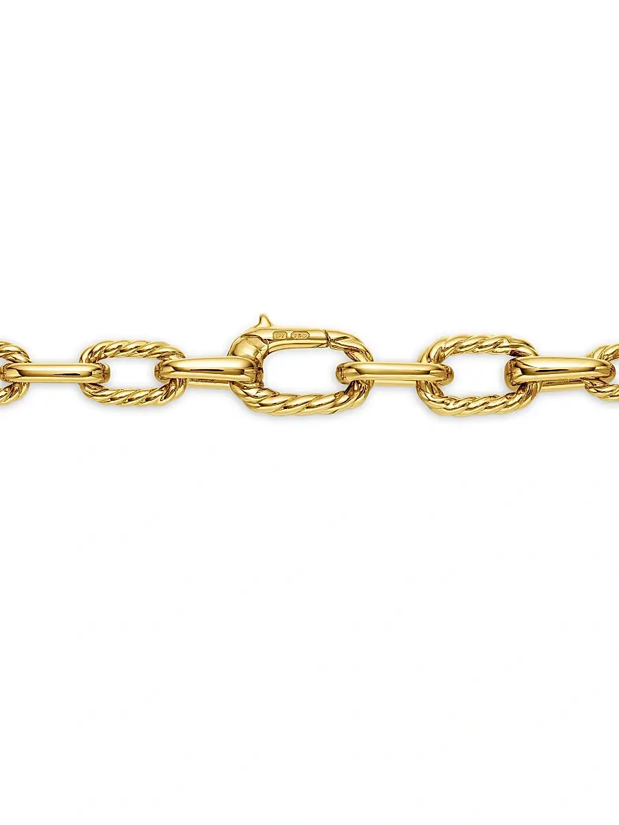 David Yurman Men's DY Madison Chain Necklace In 18K Yellow Gold, 6mm | Thumbnail 5
