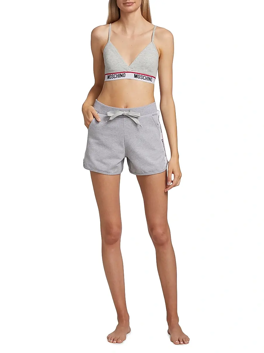 MOSCHINO Women's Logo Tape Sweat Shorts | Thumbnail 2 MOSCHINO Women's Logo Tape Sweat Shorts | Thumbnail 2