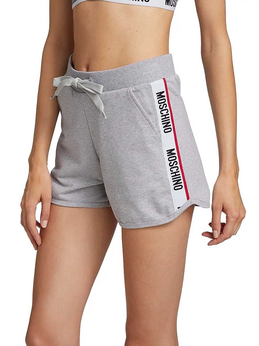 MOSCHINO Women's Logo Tape Sweat Shorts | Thumbnail 4 MOSCHINO Women's Logo Tape Sweat Shorts | Thumbnail 4