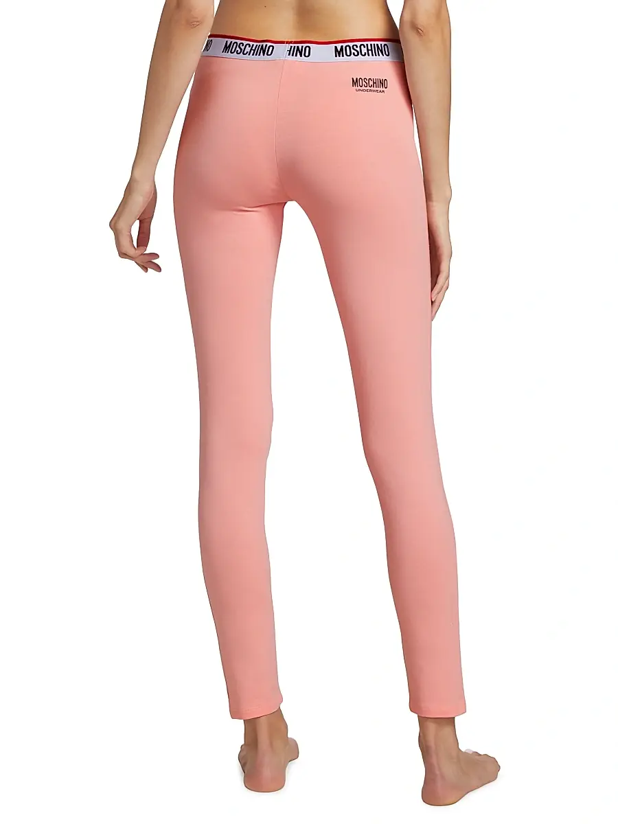 MOSCHINO Women's Core Banded Logo-Waist Leggings | Thumbnail 5 MOSCHINO Women's Core Banded Logo-Waist Leggings | Thumbnail 5