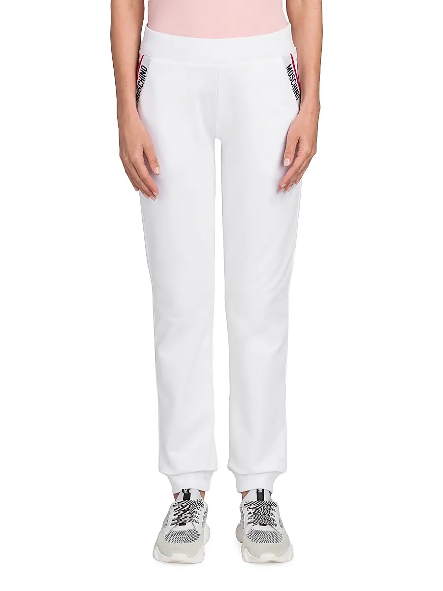 MOSCHINO Women's Stretch-Cotton Jogger Pants | Thumbnail 3 MOSCHINO Women's Stretch-Cotton Jogger Pants | Thumbnail 3