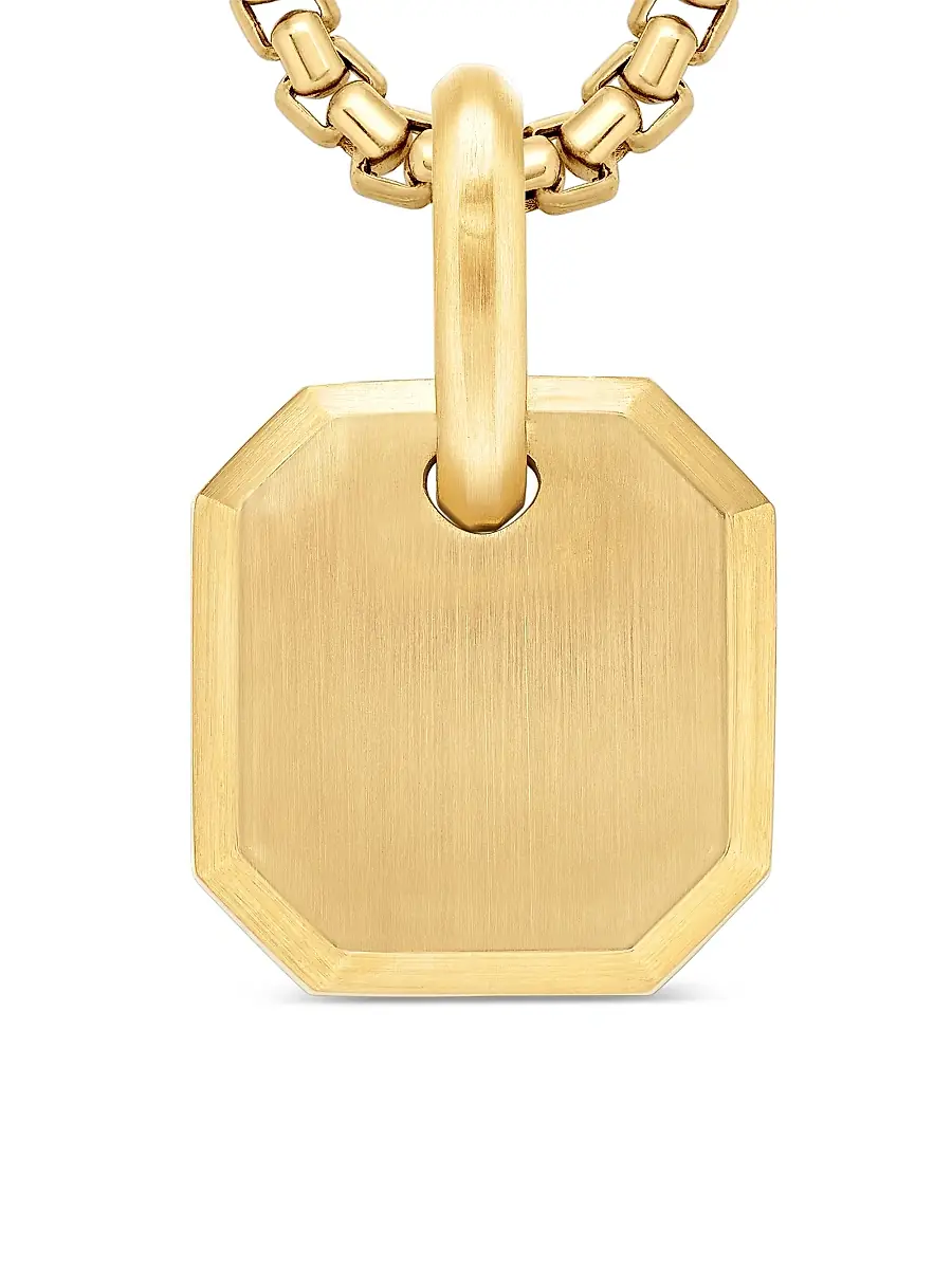 David Yurman Men's Roman Amulet in 18K Yellow Gold, 15MM - Gold | Thumbnail 5 David Yurman Men's Roman Amulet in 18K Yellow Gold, 15MM - Gold | Thumbnail 5