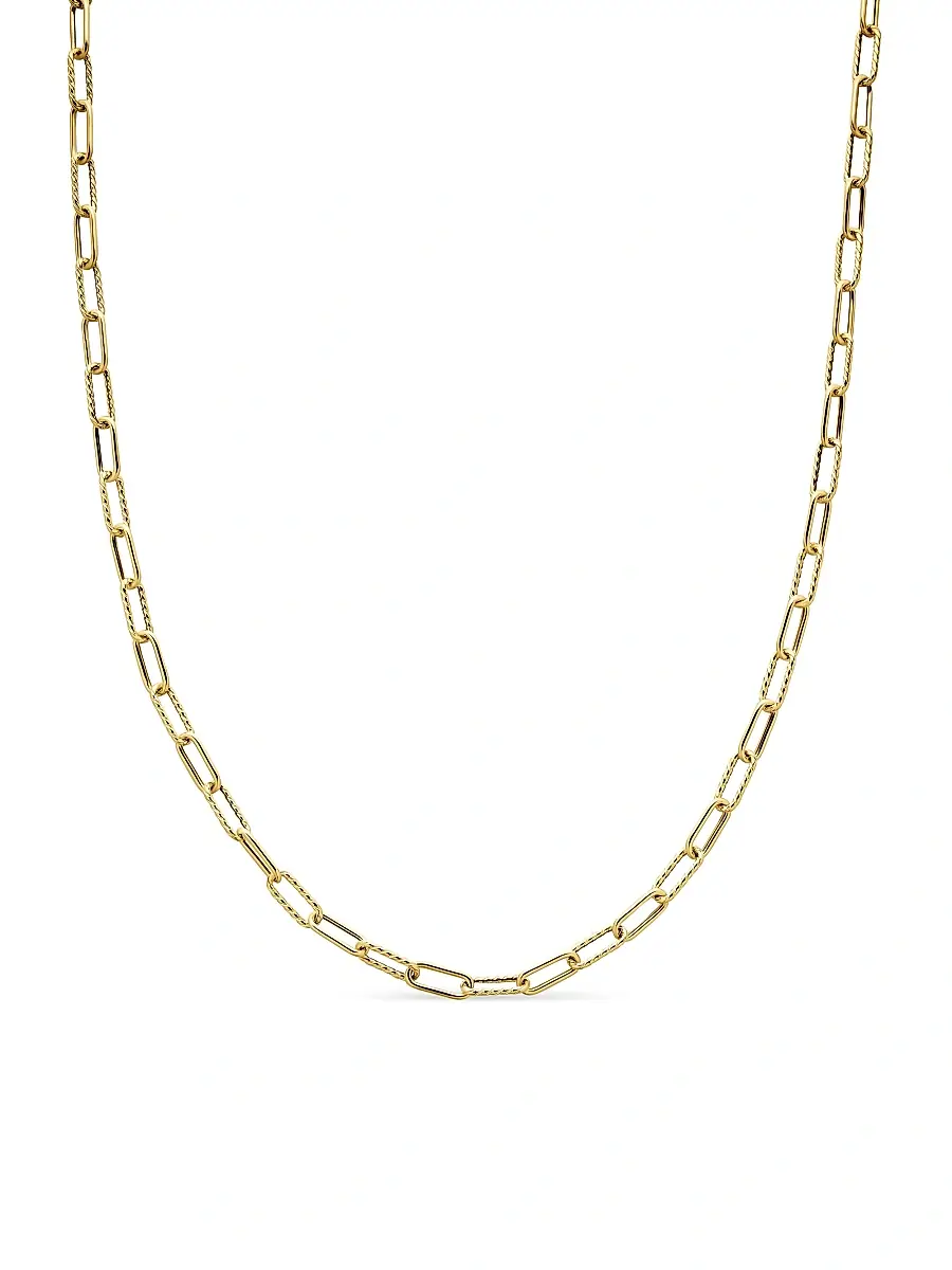 Women's Madison Chain Necklace in K Yellow Gold, 4MM - Gold Women's Madison Chain Necklace in K Yellow Gold, 4MM - Gold