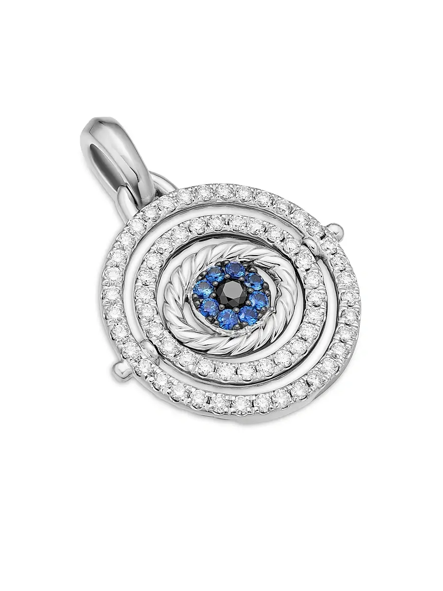 David Yurman Women's Evil Eye Mobile Amulet with Diamonds - Light Blue Sapphire | Thumbnail 3 David Yurman Women's Evil Eye Mobile Amulet with Diamonds - Light Blue Sapphire | Thumbnail 3