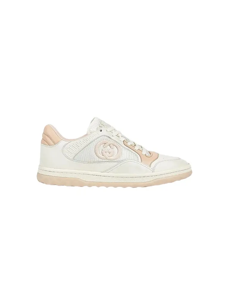 Gucci Women's MAC80 Leather Low-Top Sneakers - Beige Peach | Image 1 Gucci Women's MAC80 Leather Low-Top Sneakers - Beige Peach | Image 1