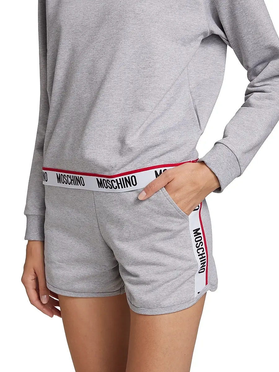 MOSCHINO Women's Core Logo-Hem Crewneck Sweatshirt | Thumbnail 6 MOSCHINO Women's Core Logo-Hem Crewneck Sweatshirt | Thumbnail 6