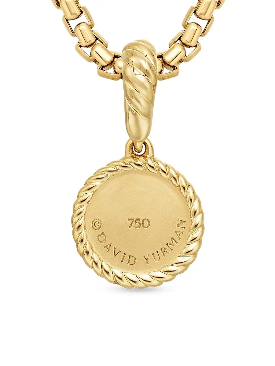 David Yurman Women's Evil Eye Amulet in 18K Yellow Gold - Emerald | Thumbnail 6