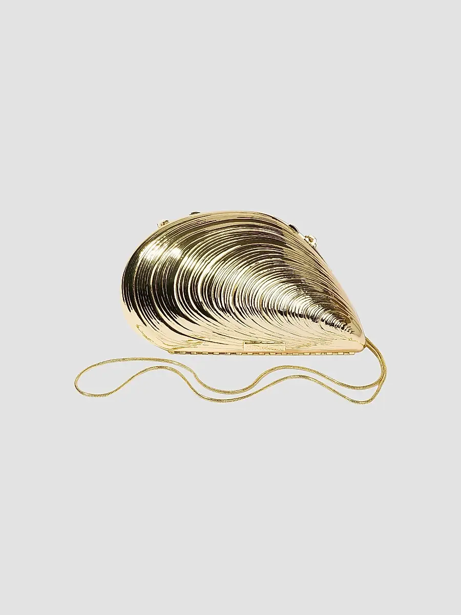 Simkhai Women's Bridget Brass Oyster Bag | Thumbnail 8