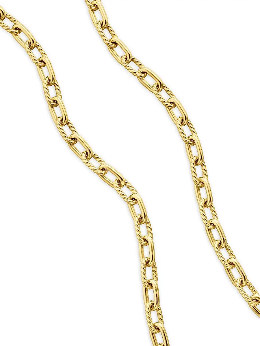 David Yurman Women's Madison Chain Necklace in 18K Yellow Gold, 6MM - Gold | Thumbnail 3 David Yurman Women's Madison Chain Necklace in 18K Yellow Gold, 6MM - Gold | Thumbnail 3