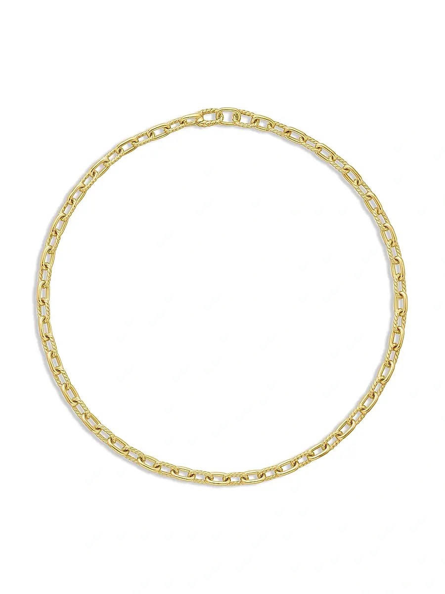 David Yurman Women's Madison Chain Necklace in 18K Yellow Gold, 6MM - Gold | Thumbnail 4 David Yurman Women's Madison Chain Necklace in 18K Yellow Gold, 6MM - Gold | Thumbnail 4