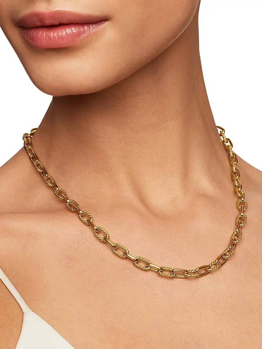 David Yurman Women's Madison Chain Necklace in 18K Yellow Gold, 6MM - Gold | Thumbnail 6 David Yurman Women's Madison Chain Necklace in 18K Yellow Gold, 6MM - Gold | Thumbnail 6
