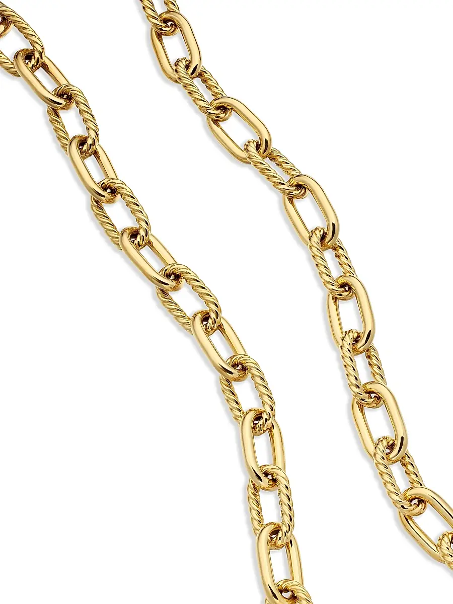David Yurman Women's DY Madison Chain Necklace in 18K Yellow Gold, 11mm | Thumbnail 2 David Yurman Women's DY Madison Chain Necklace in 18K Yellow Gold, 11mm | Thumbnail 2