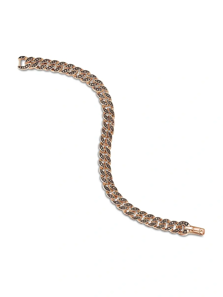 David Yurman Men's Curb Chain Bracelet in 18K Rose Gold | Thumbnail 3