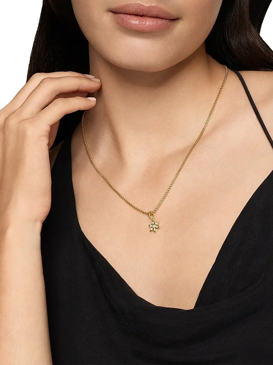 David Yurman Women's Star Of David Pendant In 18K Yellow Gold With Diamonds - Diamond | Thumbnail 2 David Yurman Women's Star Of David Pendant In 18K Yellow Gold With Diamonds - Diamond | Thumbnail 2