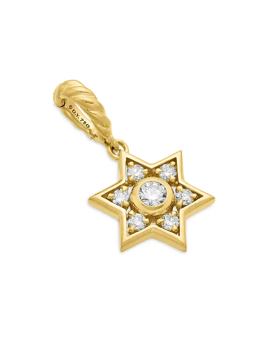 David Yurman Women's Star Of David Pendant In 18K Yellow Gold With Diamonds - Diamond | Thumbnail 3 David Yurman Women's Star Of David Pendant In 18K Yellow Gold With Diamonds - Diamond | Thumbnail 3